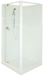 corner shower cubicle