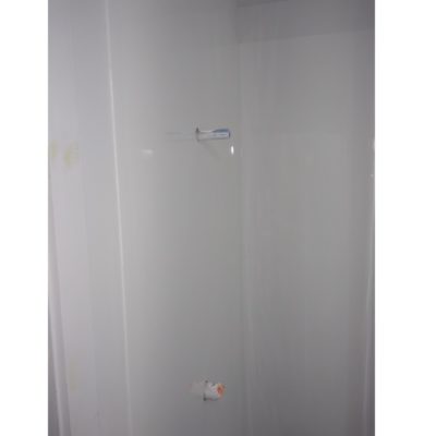 Showing Exterior Fold Of 5 Fold Shower Liner