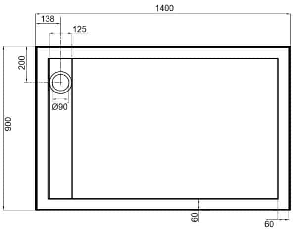 Channel waste tray STNU31490L