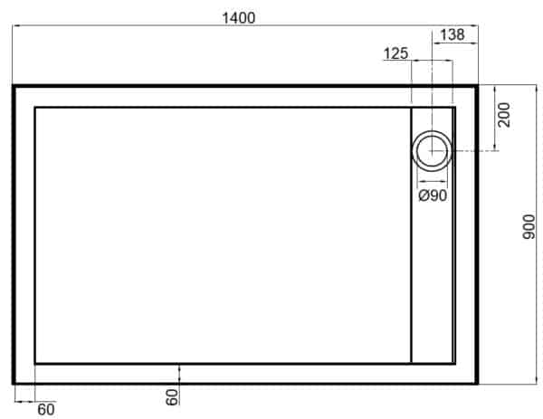 Channel waste tray STNU31490R