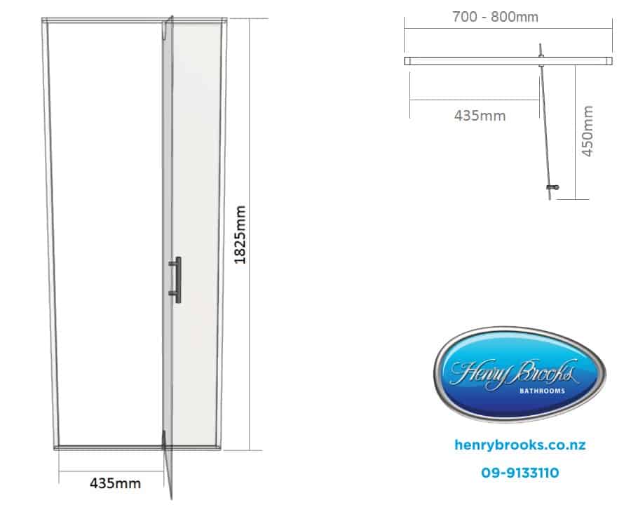 Shower Door Alcove Adjusta Many Sizes From Henry Brooks