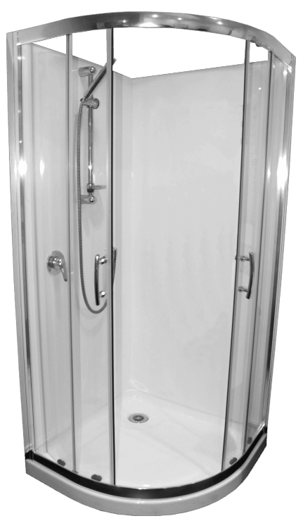 Shower Door Curved Collesium