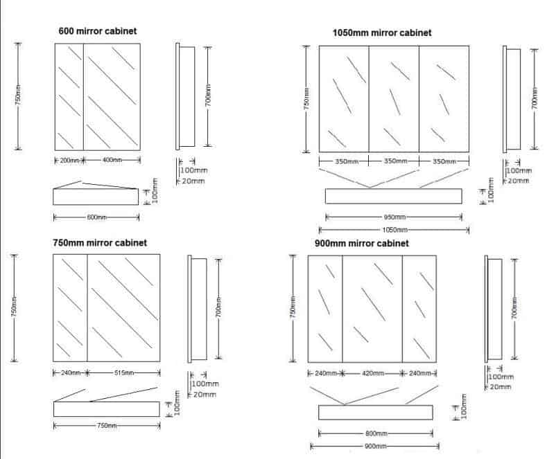 Mirror Cabinet Bathroom Recessed Mirror Cabinet Bathroom