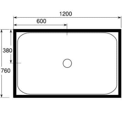 Shower Cubicle Corner 1200 X 760 3