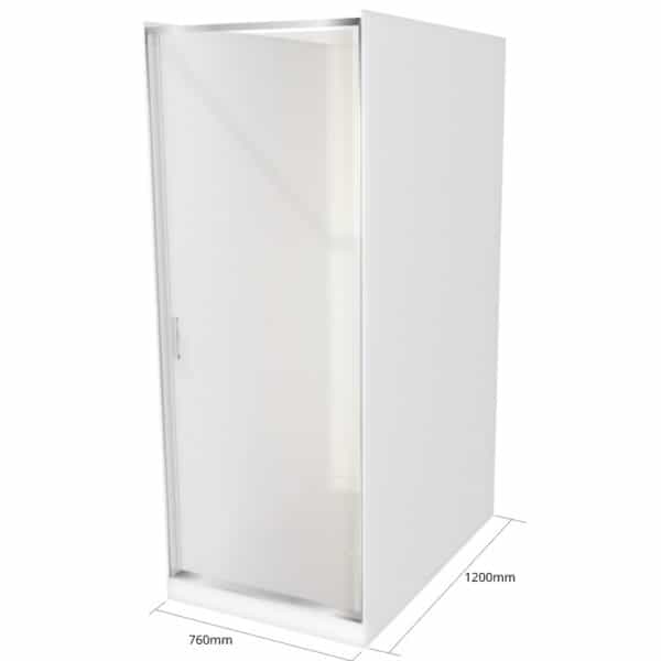 Shower Cubicle 1200x760x1200 3 sided Alcove-Henry Brooks