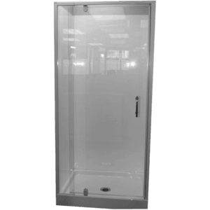 alcove shower flat wall chrome door Henry Brooks