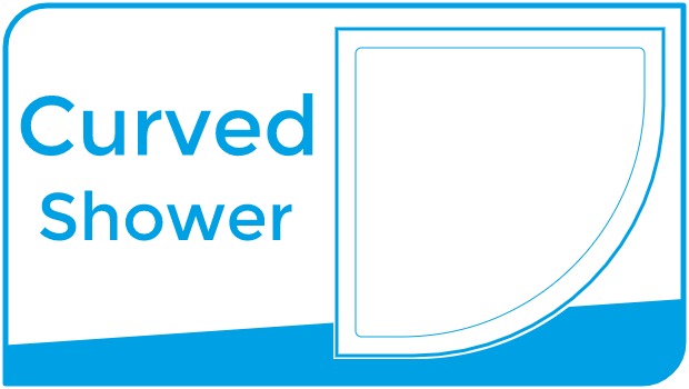 Choose shower by curved shape
