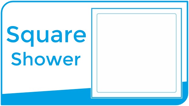 Choose shower by square shape