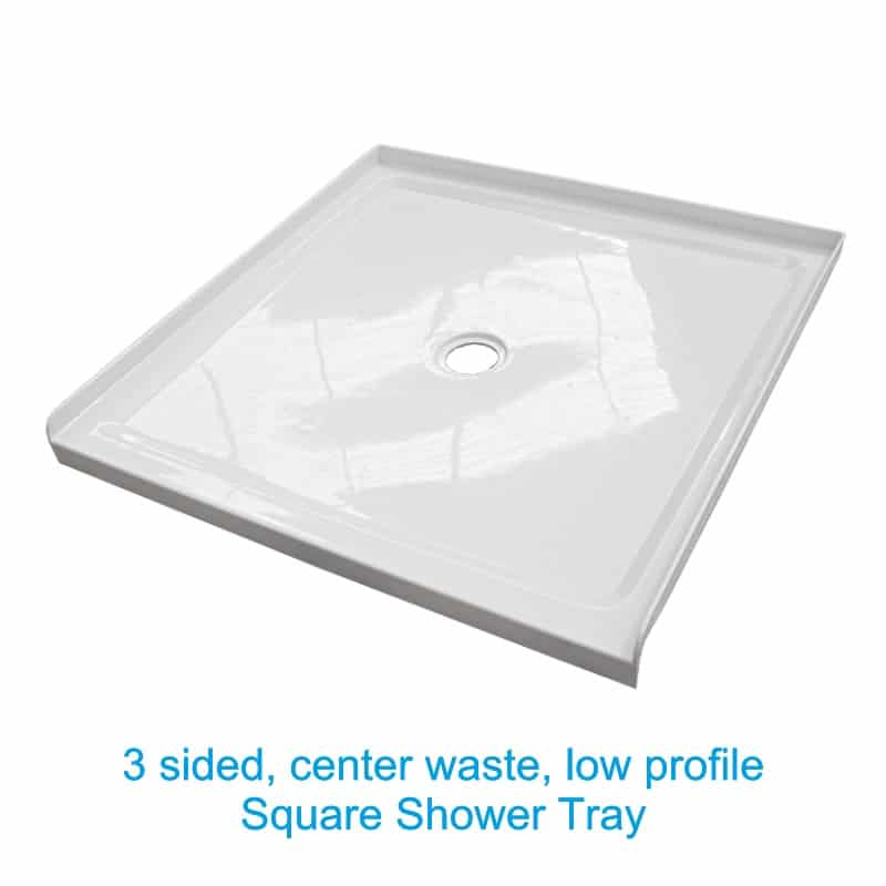 Square Shower Trays 900x900, 1000x1000 Henry Brooks Bathrooms