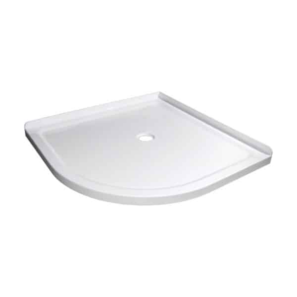 900 x 900 Center waste Collesium low profile shower tray view 3