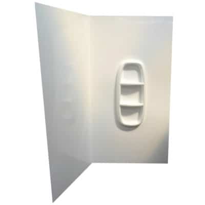 Shower Liner Corner Moulded Up To 2000 High