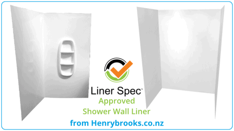 Sanitary Grade Acrylic Shower Liners - Henry Brooks Bathrooms