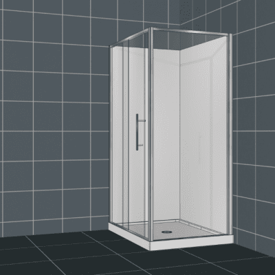 1200 X 900 Everest Corner – 2 Walled. Shower Enclosure 5