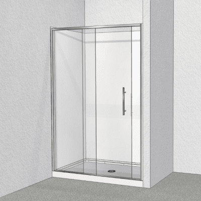1400 X 900 3 Sided Everest Shower Enclosure View B