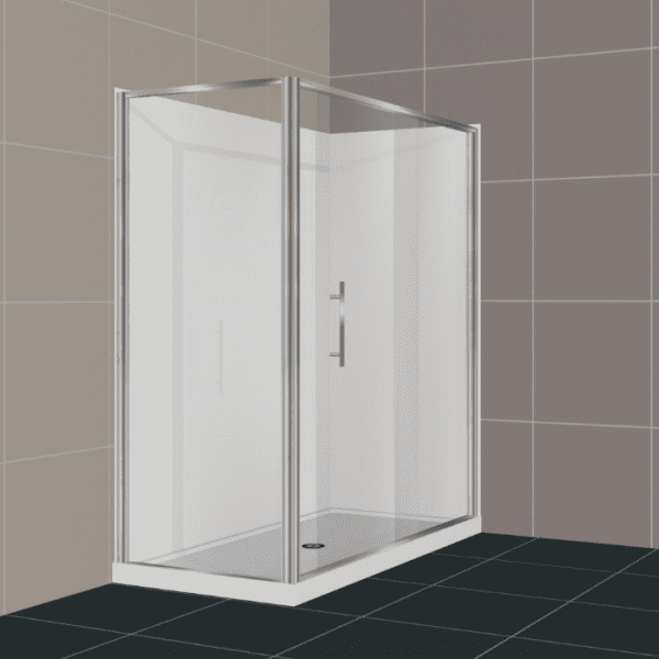 1800 x 900 Everest Corner - 2 walled - Shower Enclosure - 6