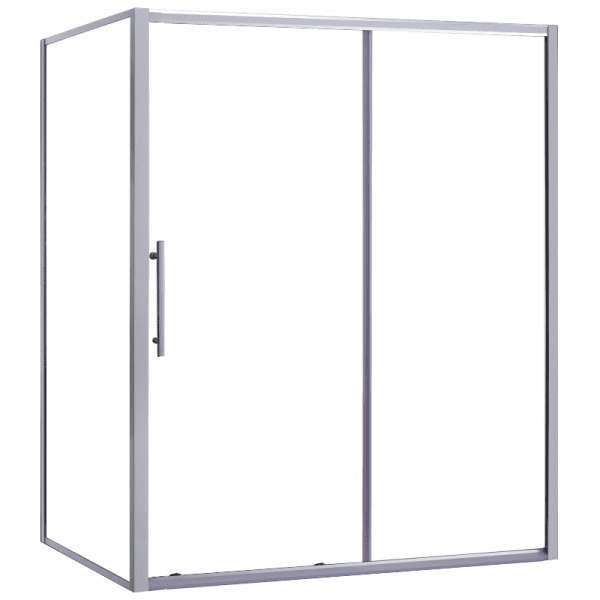 1600 x 900 Everest Shower Door with return