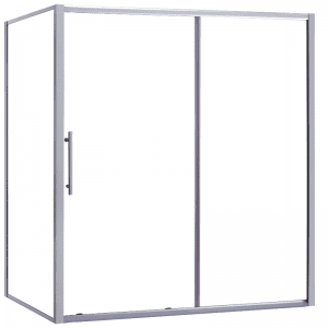 1800 x 900 Everest Shower Door with return