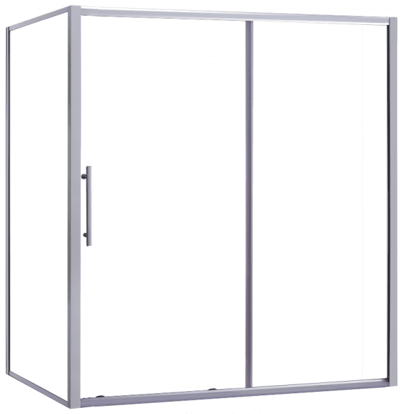 1800 x 900 Everest Shower Door with return