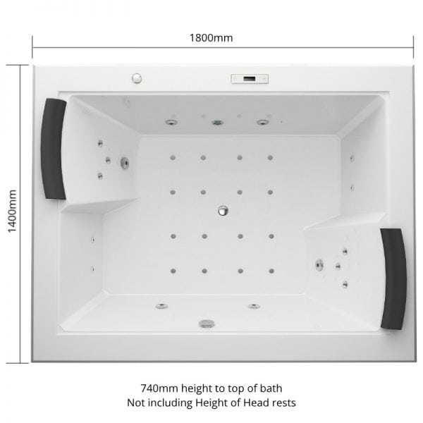 Santana Spa bath dimensions
