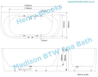 Madison Spa Bath Dimensions Henry Brooks