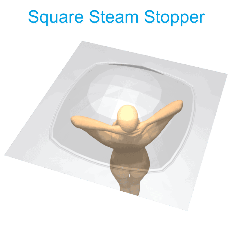 square Steam Stopper with person Henry Brooks