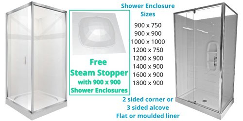 Shower Enclosures by Henry Brooks free Steam Stopper