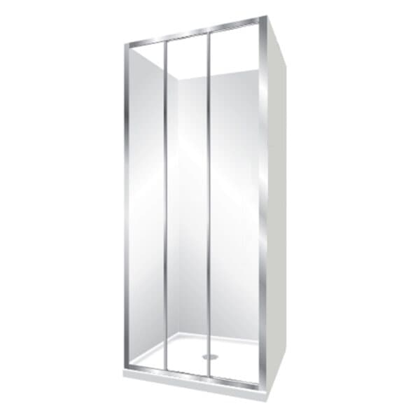 3 Sided 900x760 3 panel Sliding door enclosure