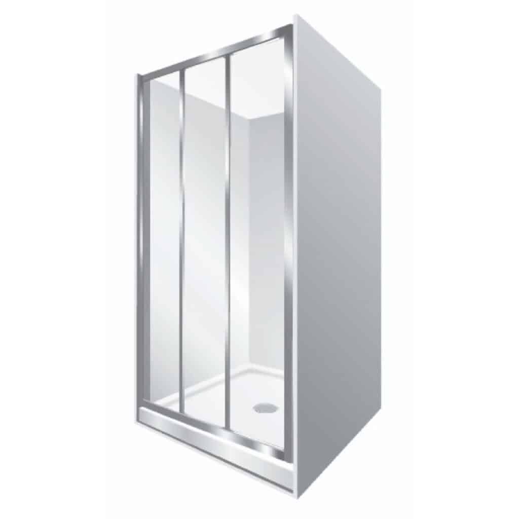 3 Door Alcove Shower Enclosure 900x900mm