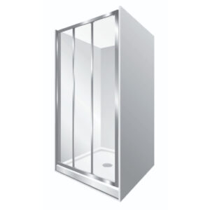 3 door alcove shower enclosure 900x900mm