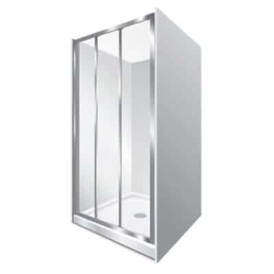 3 Door Alcove Shower Enclosure 900x900mm