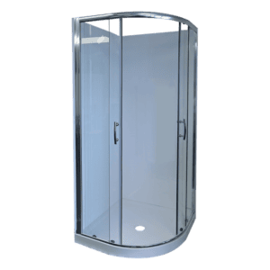 Curved Collesium shower 360° full-perimeter upstand tray 900 center waste flat walls IMG_1