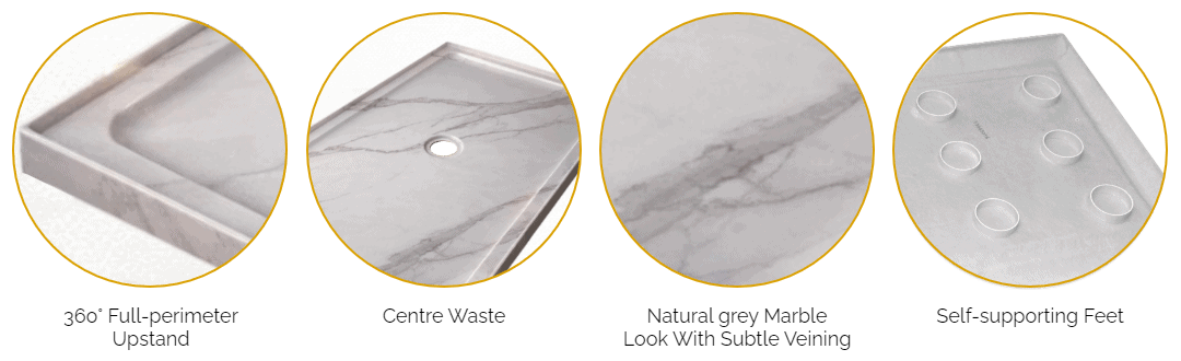 Marble tray Features