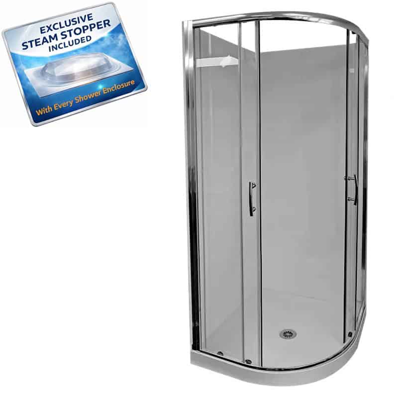 Curved Collesium enclosure 360° full perimeter upstand tray-STST