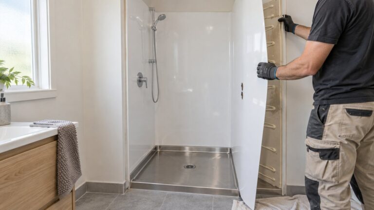 Installing Acrylic Shower Lining Over Seratone Linings